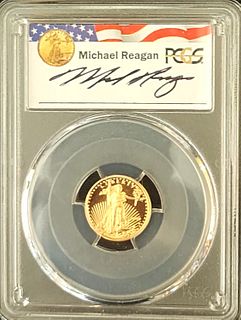 2001 W Michael Reagan $5 Gold