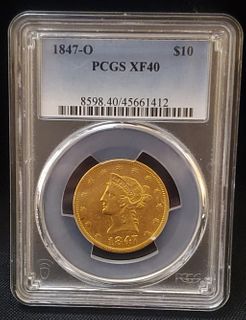 1847 O $10 Gold Eagle