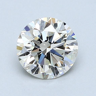 GIA - Certified 0.40CT Round Cut Loose Diamond J Color VVS1 Clarity 