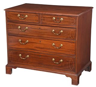 Southern Inlaid Mahogany Chest of Drawers