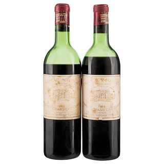 Château Margaux. Cosecha 1966. Grand Vin. Premier Grand Cru Classé. Margaux. Piezas: 2. Calificación: 92 / 100.