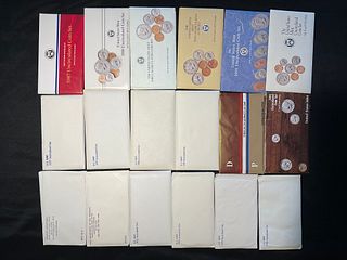 Group of 18 Sets of US Mint Uncirculated Coins
