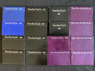 Group of 16 US Mint Proof Sets