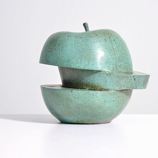 Ariane von Bornstedt Apple Sculpture, Magritte Homage
