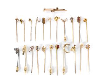 Group of Antique Estate Stick Pins