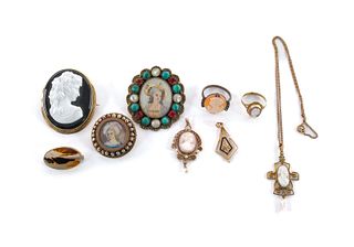 9 Piece Victorian & Cameo Group