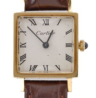 Ladies Vintage 14K Cartier Wrist Watch Concord Co.