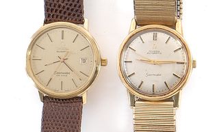 Two Men's Vintage Omega Seamaster Wrist Watches