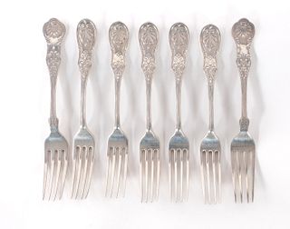 7 American Sterling Silver Forks