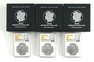 3 2023-P Morgan Silver Dollars MS69