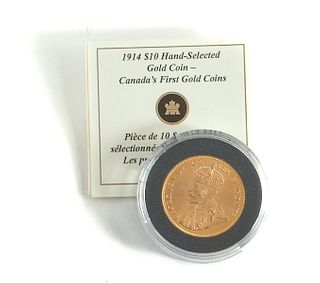 1914 $10 Canadian Gold Coin OGP