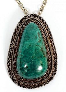 TURQUOISE PENDANT AND NECKLACE