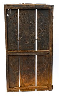 Cameroon Carved Wood Door Panel