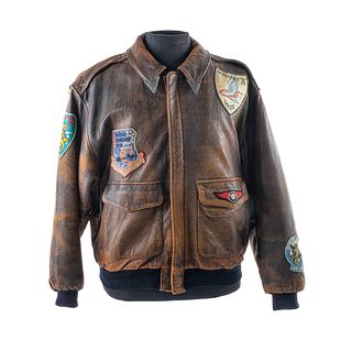 Vintage Avirex Men's Leather Bomber Jacket