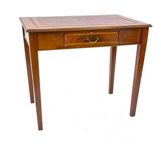 Mahogany and leather top Writing Desk