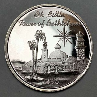 1995 Christmas "Oh Little Town of Bethlehem" 1 ozt .999 Silver