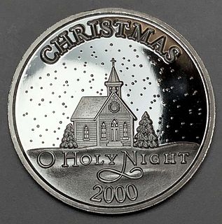 2000 Christmas "O Holy Night" 1 ozt .999 Silver