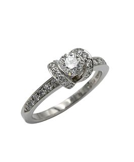 Tiffany and Company Platinum and Diamond Ring