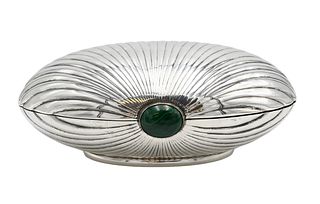 Cartier Italy Sterling Silver Scallop Shell Form Box