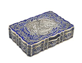 Sterling Silver Hinged Covered Box