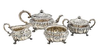 Howard and Company Sterling Silver Four Piece Tea Set