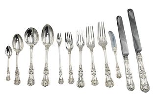 Tiffany and Company "English King" 154 Piece Sterling Silver Flatware Set