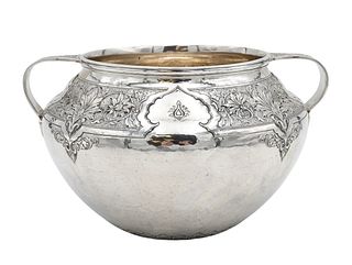 Sterling Silver Two-Handled Bowl or Vase