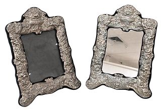 Pair of Large Sterling Silver Frames