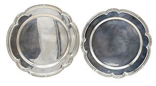 Pair of American Gorham Sterling Silver Trays