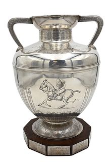 Large Buccellati Sterling Silver Polo Trophy