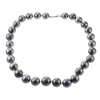 14k Gold Tahitian South Sea Pearl Necklace