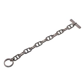 Tiffany & Co Sterling Silver Wide Link Toggle Bracelet