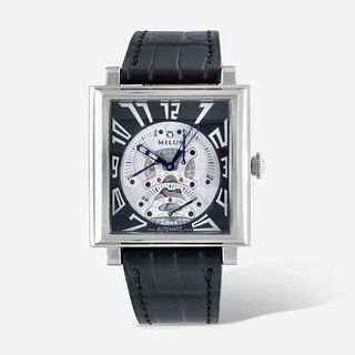 Milus Herios TriRetrograde Stainless Steel Watch HERT001