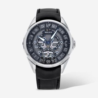 Milus Tirion TriRetrograde Stainless Steel Watch TIRI002