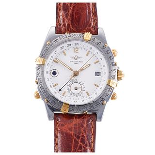 NOS Breitling Dougraph GMT Watch B15507