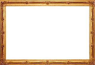 LOUIS XV STYLE LARGE GILT PICTURE FRAME