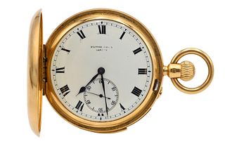 Hector Golay 18K Yellow Gold Pocket Watch 