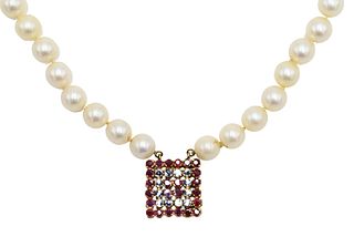 Pearl Two Strand Necklace