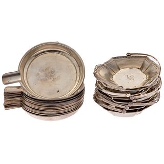 Shreve & Co. Sterling Ashtrays and Webster Sterling Candy Baskets and Tiffany Heart