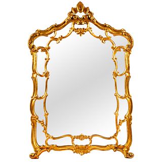 Rococo Revival Style Giltwood Mirror