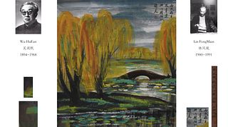 Attributed to Lin Fengmian, Chinese Painting Ink and Color