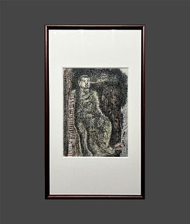 Attributed to Li Keran, Chinese Painting Ink and Color on Paper Framed