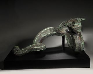 A Bronze Kui Dragon Shaped Ornament,The Warring States Period In China