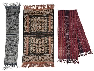 Three Indonesian Woven Textiles