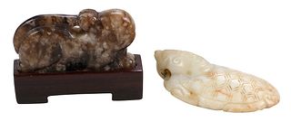 Two Small Carved Jade Animals