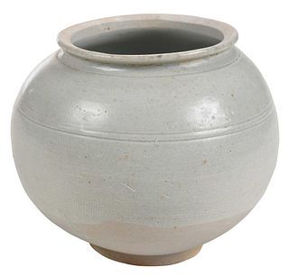 Chinese White Glazed Pot