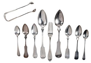 40 Pieces Northern Coin Silver Flatware