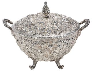 S. Kirk & Son Coin Silver Repousse Tureen
