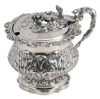 George IV English Silver Condiment Pot