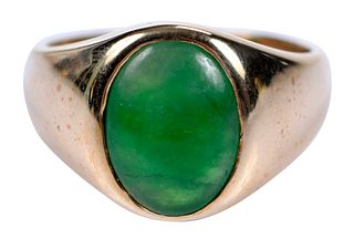 14kt. Burmese Jade Ring  